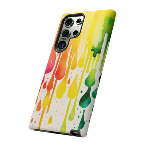 Rainbow Spring Showers - Impact Resistant Phone Case